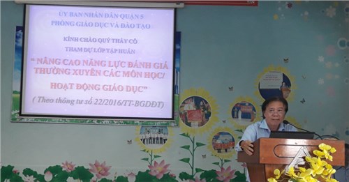 PGD: tổ chức chuyên đề  Nâng cao năng lực đánh giá thường xuyên các môn học/hoạt động giáo dục theo Thông tư 22 